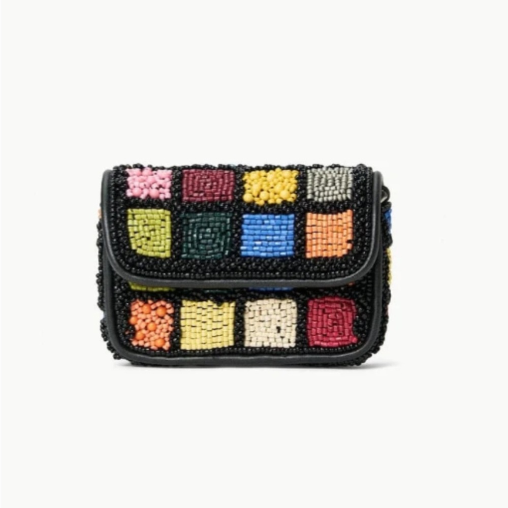 STAUD Tiny Tommy Beaded Crossbody - Dance Floor